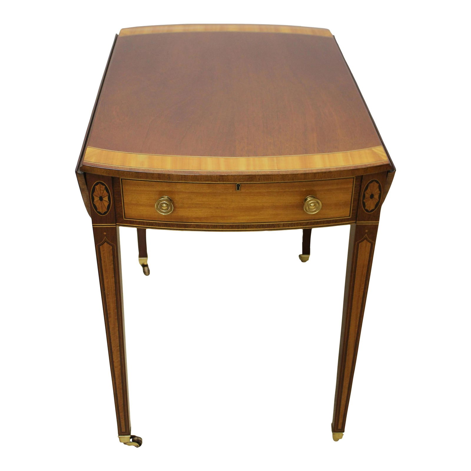 Elegant Century Pembroke Table British National Trust Collection Satinwood: Elegant Century Pembroke Table British National Trust Collection Satinwood This exquisite Pembroke table from the Century British National Trust Collection features a timeless design that reflects the