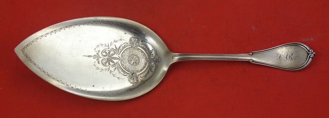 Gorham Cottage Sterling Silver Pie Server 9.5 Bright-Cut Design: Gorham Cottage Sterling Silver Pie Server 9.5 Bright-Cut Design This exquisite pie server from the Cottage pattern by Gorham features a flat handle and is crafted from high-quality sterling silver. Ma