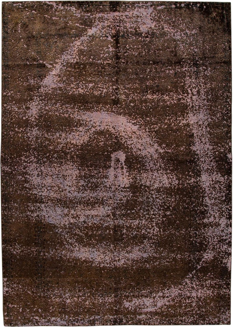 Vintage Overdyed Wool Rug 8'0 x 11'3 Medallion Floral Design: Vintage Overdyed Wool Rug 8'0 x 11'3 Medallion Floral Design This exquisite vintage hand-knotted Overdyed rug features an intricate medallion floral motif, showcasing exceptional detailing and a stunn