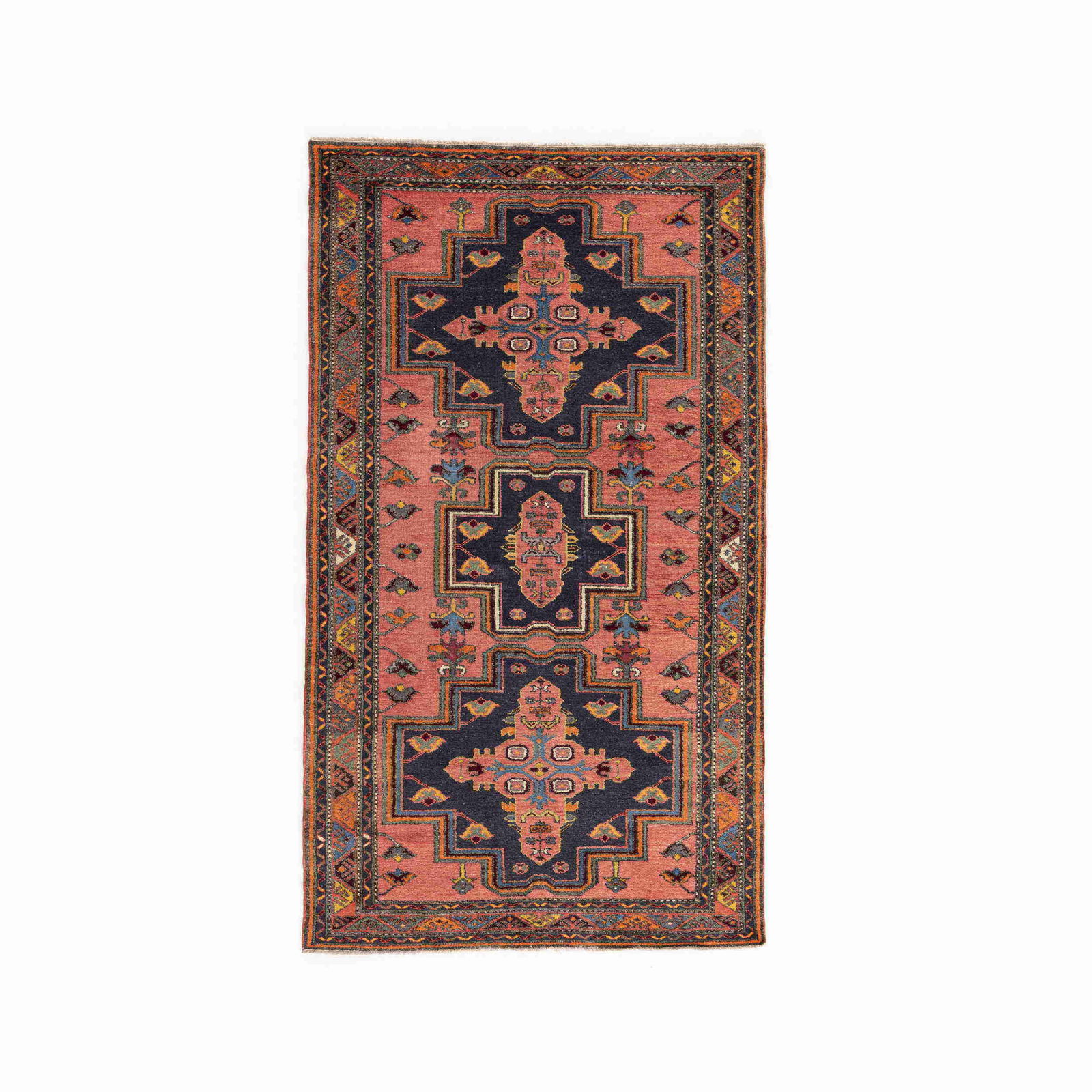 Authentic Handmade Anadol Wool Carpet 50.4 x 87.4 Inches: Authentic Handmade Anadol Wool Carpet 50.4 x 87.4 Inches This Authentic Handmade Anadol Carpet showcases exquisite craftsmanship with its double knot weaving technique. Made from high-quality wool on