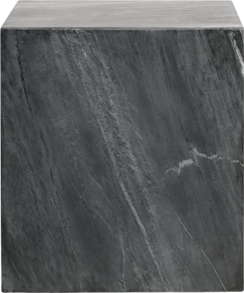 Alder Tweed Lennox End Table Storm Cloud Marble 22H 20W 20D: Alder Tweed Lennox End Table Storm Cloud Marble 22H 20W 20D Enhance your living space with the Chic Lennox End Table, featuring a stunning STORM CLOUD Marble finish. This versatile piece is perfect fo