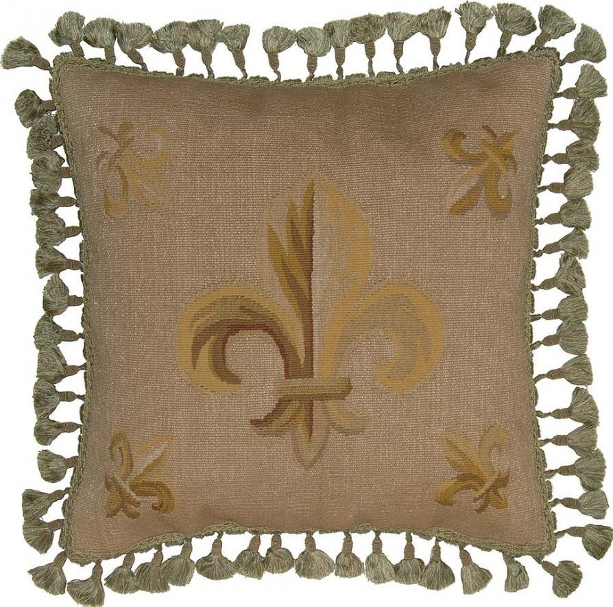 Provence Home Deluxe French Renaissance Fleur de Lis Wool Pillow 20x20: Provence Home Deluxe French Renaissance Fleur de Lis Wool Pillow 20x20 Add a touch of elegance to your home with this Deluxe French Fleur de Lis Wool Pillow. Crafted from pure wool velvet, this throw