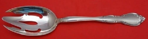 Gorham Rose Tiara Sterling Silver Slotted Spoon 8.5": Gorham Rose Tiara Sterling Silver Slotted Spoon 8.5" Experience elegance with this Rose Tiara by Gorham Sterling Silver Serving Spoon. Designed in the beautiful Rose Tiara pattern, this slotted spoon