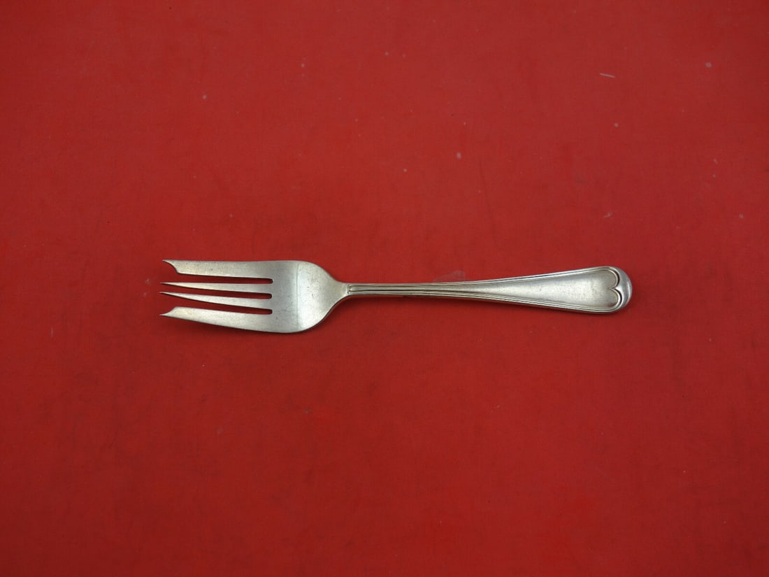 James Robinson Thread Edge Sterling Silver Salad Fork 4 Tine 6.5 Inch: James Robinson Thread Edge Sterling Silver Salad Fork 4 Tine 6.5 Inch This elegant salad fork features a classic Thread Edge pattern designed by James Robinson. Crafted from high-quality sterling silv