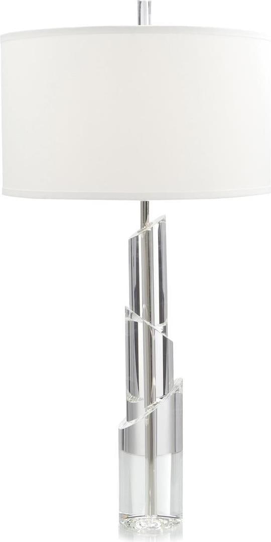 John-Richard Crystal Table Lamp with Nickel Accents 37 Inches (1 of 1)