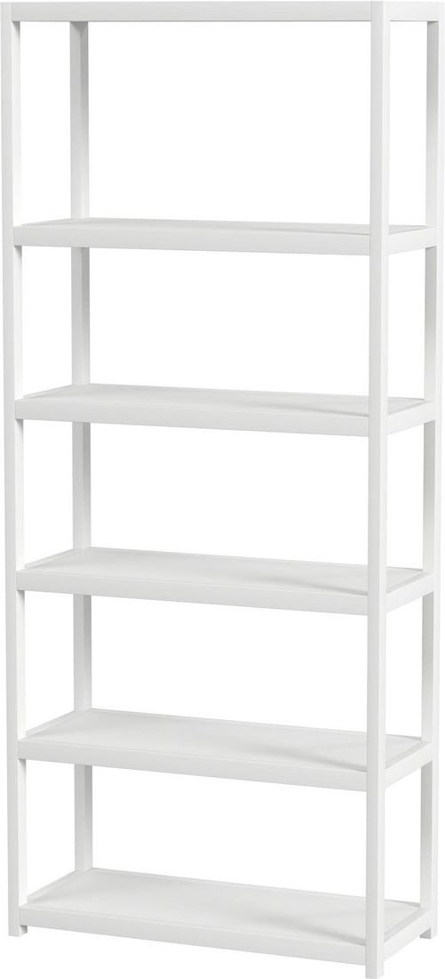 Butler Contemporary Acacia Veneer Bookcase Modern Style 75H x 30W x 14D: Butler Contemporary Acacia Veneer Bookcase Modern Style 75H x 30W x 14D This contemporary bookcase combines modern design with practicality, featuring a stunning blue and white finish that complements