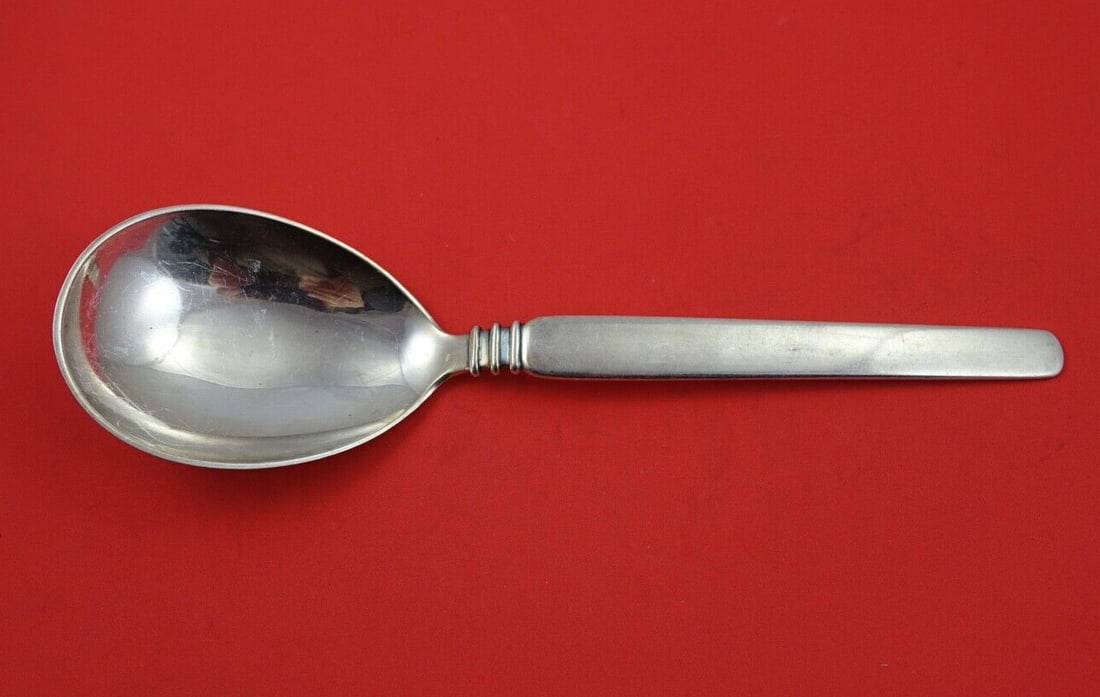 W & S Sorensen Windsor Berry Spoon Sterling Silver 9 3/4": W & S Sorensen Windsor Berry Spoon Sterling Silver 9 3/4" This exquisite sterling silver berry spoon by W & S Sorensen features the elegant Windsor pattern, also known as Waldorf. Measuring 9 3/4 inch