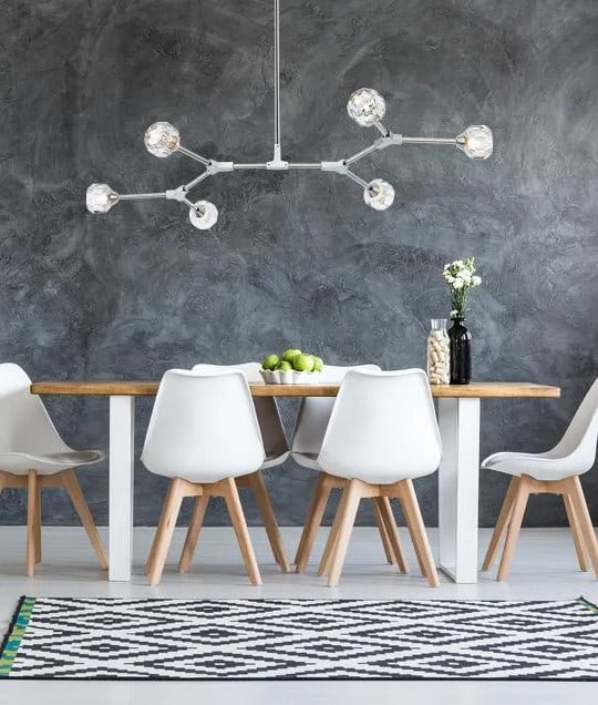 Zayne Modern Chrome 6-Light Crystal Pendant Chandelier: Zayne Modern Chrome 6-Light Crystal Pendant Chandelier Elevate your space with this stunning modern chandelier, featuring six clear crystal shades that beautifully diffuse light. The chrome-plated fin