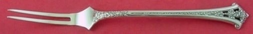Gorham Classic Bouquet Sterling Silver Serving Fork Custom Made: Gorham Classic Bouquet Sterling Silver Serving Fork Custom Made This exquisite serving fork, crafted by Gorham, features the lovely Classic Bouquet pattern. Made from high-quality sterling silver, thi