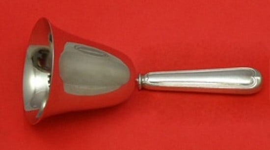 Frank Smith Fiddle Thread Sterling Silver Custom Dinner Bell 7": Frank Smith Fiddle Thread Sterling Silver Custom Dinner Bell 7" This exquisite dinner bell features a custom-made design from the renowned Frank Smith brand, crafted in the elegant Fiddle Thread patte