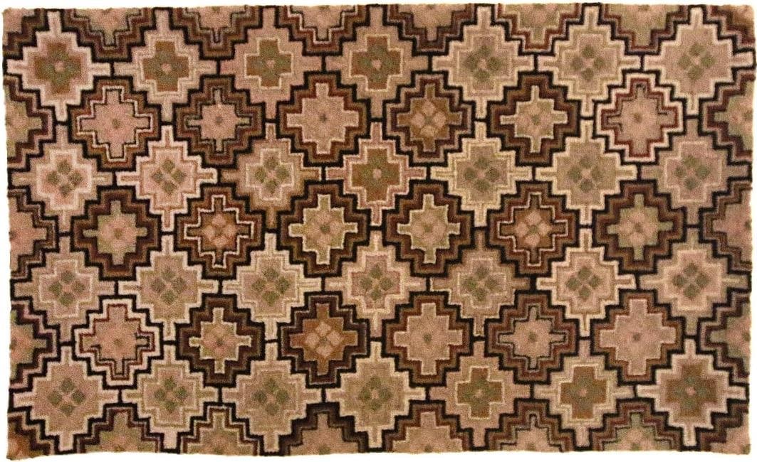 Vibrant Geometric 4x6 Jamie Wool Rug Multi-Color Hand-Hooked (1 of 1)