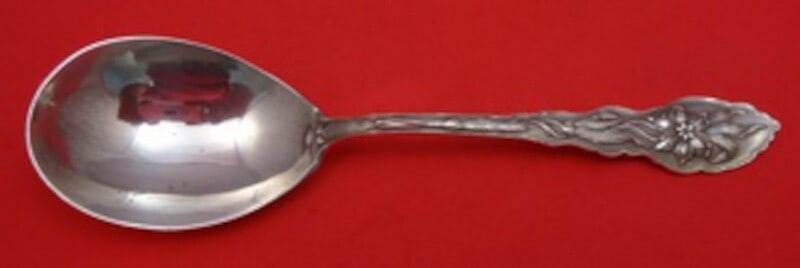 Unger Narcissus Sterling Silver Gumbo Soup Spoon 7 3/8 Inches: Unger Narcissus Sterling Silver Gumbo Soup Spoon 7 3/8 Inches This exquisite gumbo soup spoon is part of the Narcissus pattern by Unger, crafted from high-quality sterling silver. Measuring 7 3/8 inch