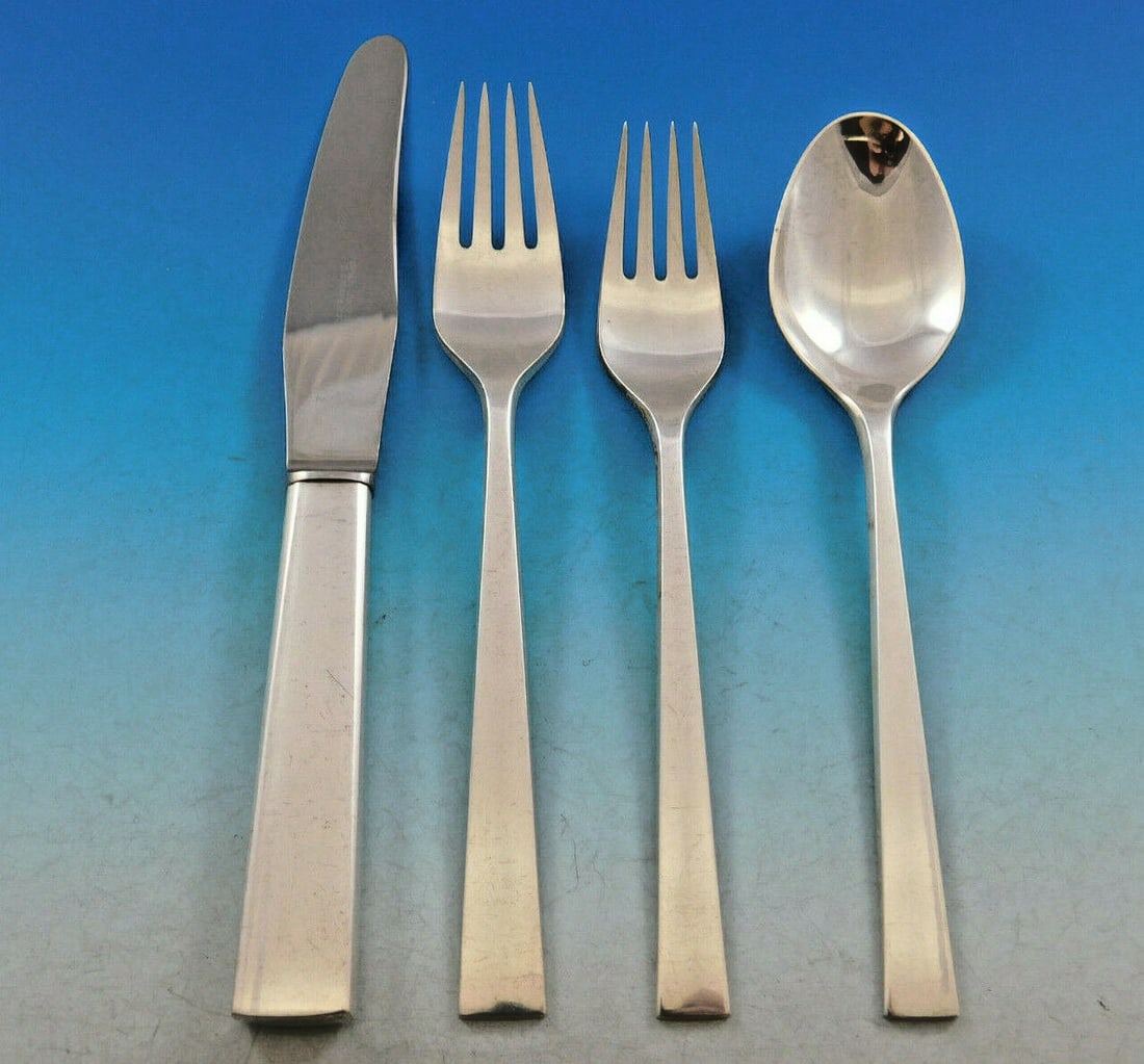 Georg Jensen 24-Piece Sterling Silver Flatware Set by Henning Koppel (1 of 4)