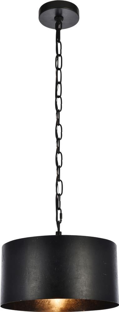 Elegant Lighting Miro Pendant Light Black Industrial Style: Elegant Lighting Miro Pendant Light Black Industrial Style Illuminate your space with the Miro Pendant Light, featuring a sophisticated vintage black finish that embodies industrial style. Crafted fro