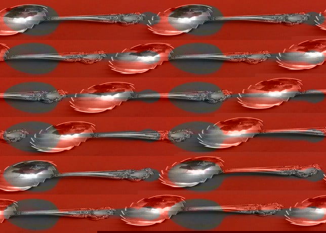 International Silver Brocade Sterling Silver Teaspoon Set 12 Pieces 6 Inch: International Silver Brocade Sterling Silver Teaspoon Set 12 Pieces 6 Inch This exquisite 12-piece set of teaspoons showcases the elegant Brocade pattern by International Sterling. Crafted from high-q