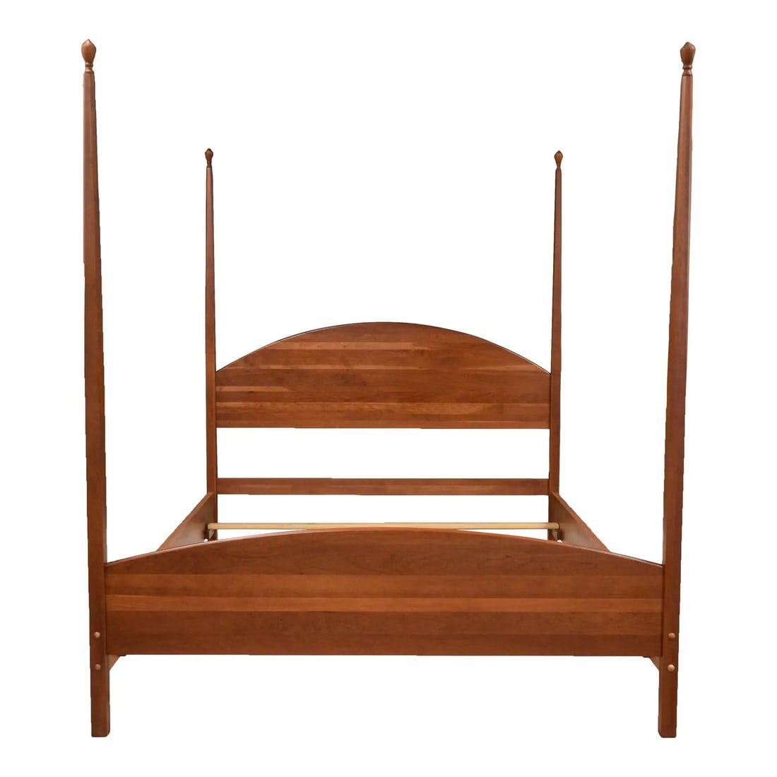 Mid Century Modern Cherry Wood Queen 4 Poster Bed: Mid Century Modern Cherry Wood Queen 4 Poster Bed This stunning Mid 20th Century Modern Queen 4 Poster Bed showcases the elegance of solid cherry wood, making it a perfect addition to any mid-century