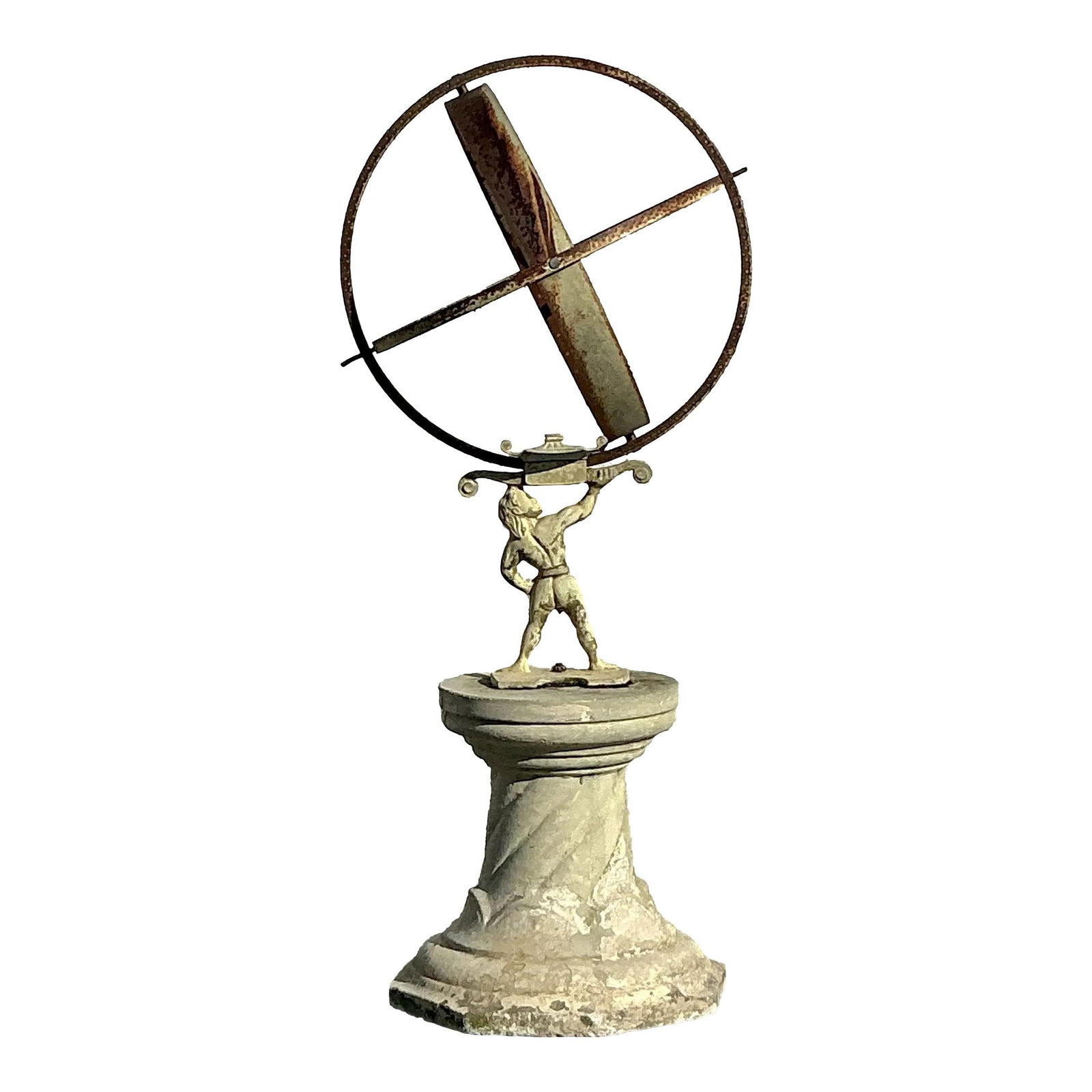 Vintage Regency Patinated Sundial Ornamental Garden Decor (1 of 7)