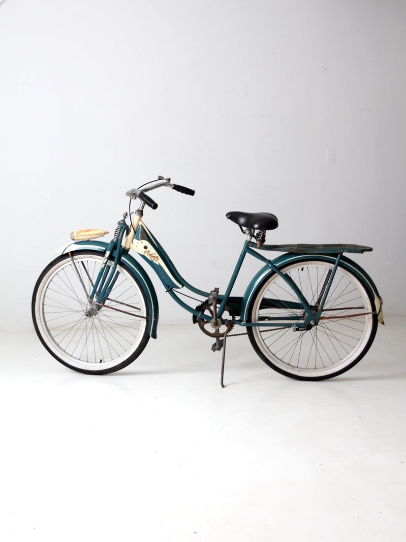 1940s Columbia Westfield Three Star Deluxe Bicycle Turquoise Cream (1 of 15)