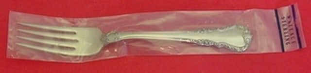 Wallace Melanie Sterling Silver Dinner Fork 7.5 Inch New: Wallace Melanie Sterling Silver Dinner Fork 7.5 Inch New This elegant dinner fork from the Melanie pattern by Wallace is crafted from high-quality sterling silver. Measuring 7 1/2 inches, it showcases