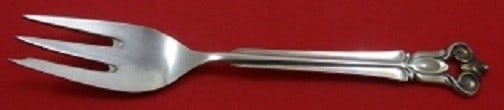 Cohr Monica Sterling Silver Dinner Spoon 7 5/8 Inch Serving Spoon: Cohr Monica Sterling Silver Dinner Spoon 7 5/8 Inch Serving Spoon This exquisite dinner spoon is part of the Monica pattern by Cohr, crafted from high-quality sterling silver. Measuring 7 5/8 inches,