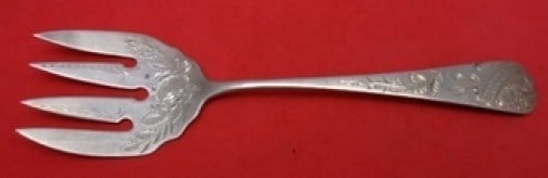 Brite-Cut Sterling Silver Sardine Fork Monogrammed 6 Inch: Brite-Cut Sterling Silver Sardine Fork Monogrammed 6 Inch This exquisite sardine fork features a lovely Brite-Cut pattern and is crafted from sterling silver. It measures 6 inches in length and is mon