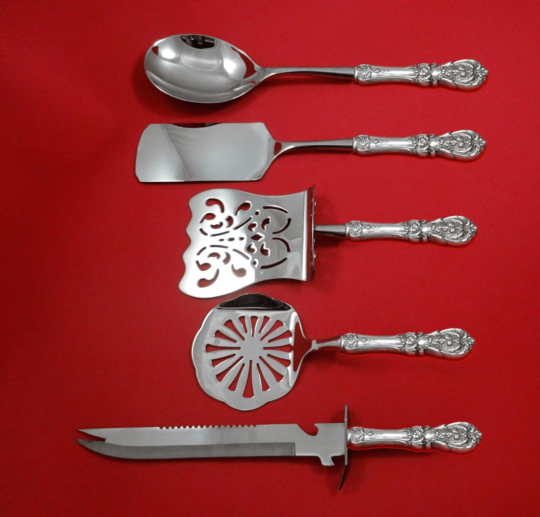Reed Barton Francis I Sterling Silver 5pc Brunch Serving Set: Reed Barton Francis I Sterling Silver 5pc Brunch Serving Set Elevate your dining experience with this exquisite 5-piece brunch serving set from the Francis I pattern by Reed & Barton. Crafted from ste
