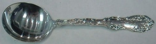 Towle Sterling Silver Old English Gumbo Soup Spoon 6.75" Monogrammed: Towle Sterling Silver Old English Gumbo Soup Spoon 6.75" Monogrammed This exquisite gumbo soup spoon, crafted by Towle, features the classic Old English pattern, showcasing timeless elegance. Made fro