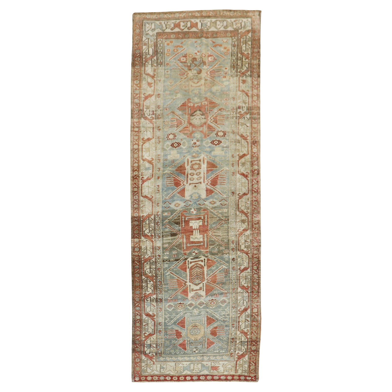 Zabihi Antique Persian Bidjar Runner 43 x 120 Hand-Woven Wool Tabriz 1920: Zabihi Antique Persian Bidjar Runner 43 x 120 Hand-Woven Wool Tabriz 1920 Discover the exquisite craftsmanship of this Antique Persian Bidjar Runner, a stunning piece from the early 20th century. Hand
