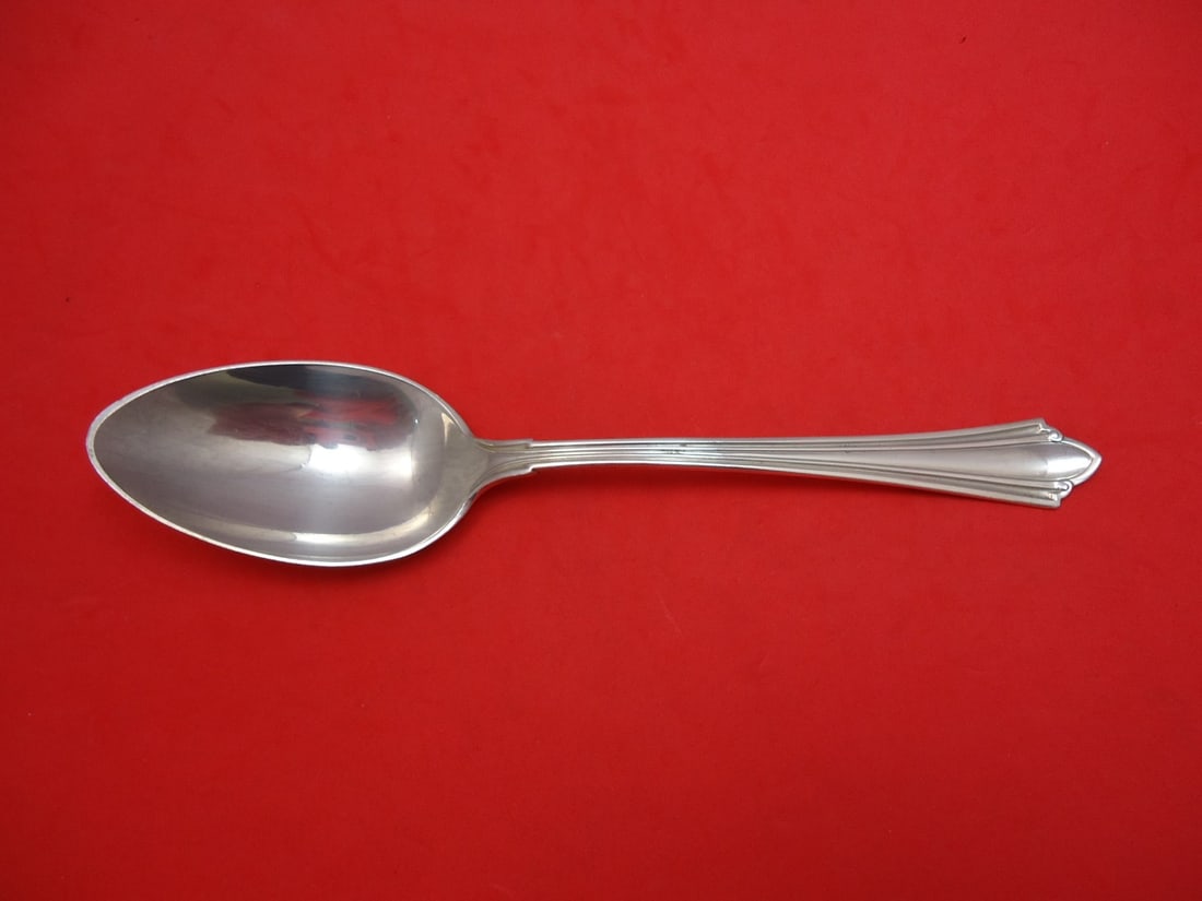 International Sterling Silver Serving Spoon Westminster 8.5": International Sterling Silver Serving Spoon Westminster 8.5" This exquisite serving spoon features the elegant Westminster pattern by International. Crafted from high-quality sterling silver, this 8 1