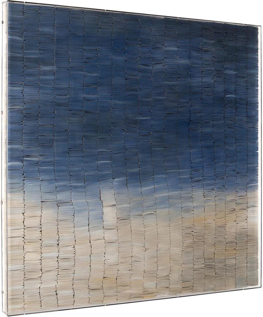 Mark McDowell Abstract Art in Gold Frame 47.5x47.5 Inches: Mark McDowell Abstract Art in Gold Frame 47.5x47.5 Inches Discover the captivating appeal of this sophisticated abstract art piece, beautifully framed in a gold contemporary frame. Created by renowned