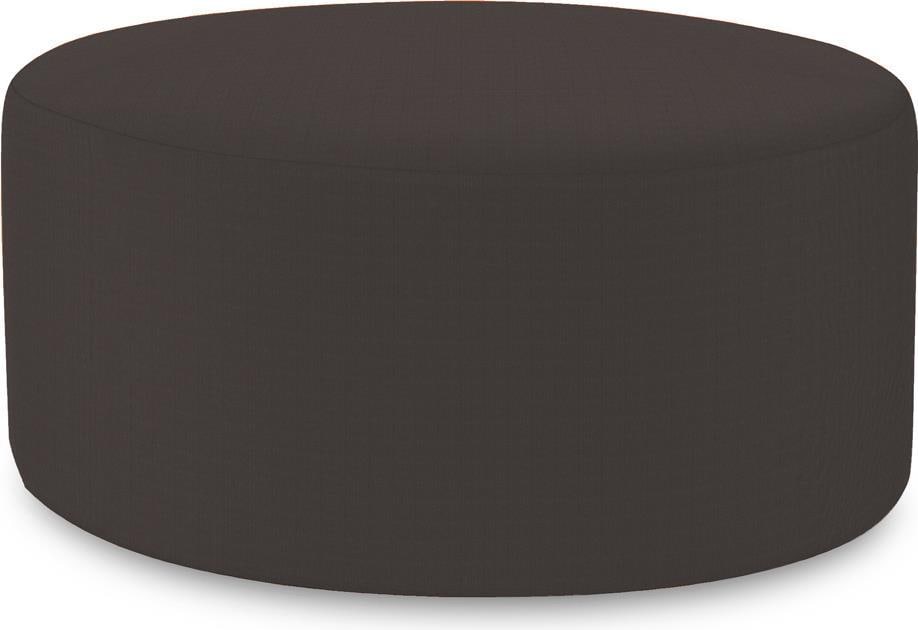 Howard Elliott Outdoor Round Ottoman Charcoal Gray Contemporary 36-In: Howard Elliott Outdoor Round Ottoman Charcoal Gray Contemporary 36-In Enhance your outdoor space with this stylish round ottoman in a sophisticated charcoal gray. This contemporary piece is hand-finis