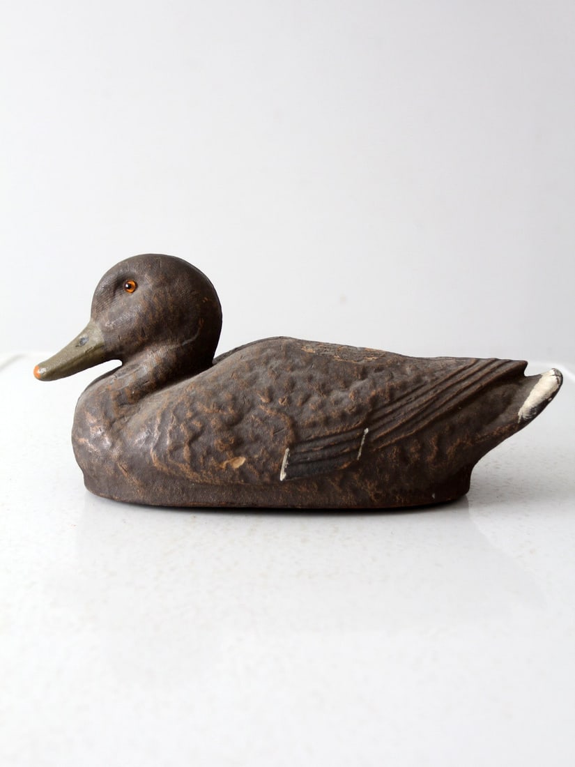 Mid-Century JC Higgins Mallard Hen Duck Decoy Vintage Paper Mache (1 of 11)