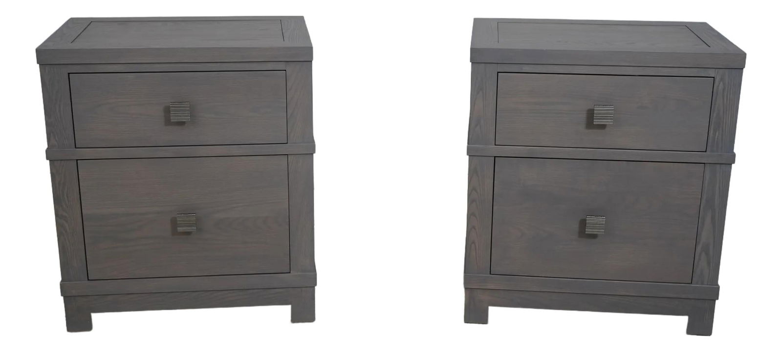 Modern Stickley Ashwood Nightstands Pair with Dovetailed Drawers: Modern Stickley Ashwood Nightstands Pair with Dovetailed Drawers Enhance your bedroom with this stylish Pair of Stickley Modern Ashwood Nightstands. Crafted approximately 10 years ago, these nightstan