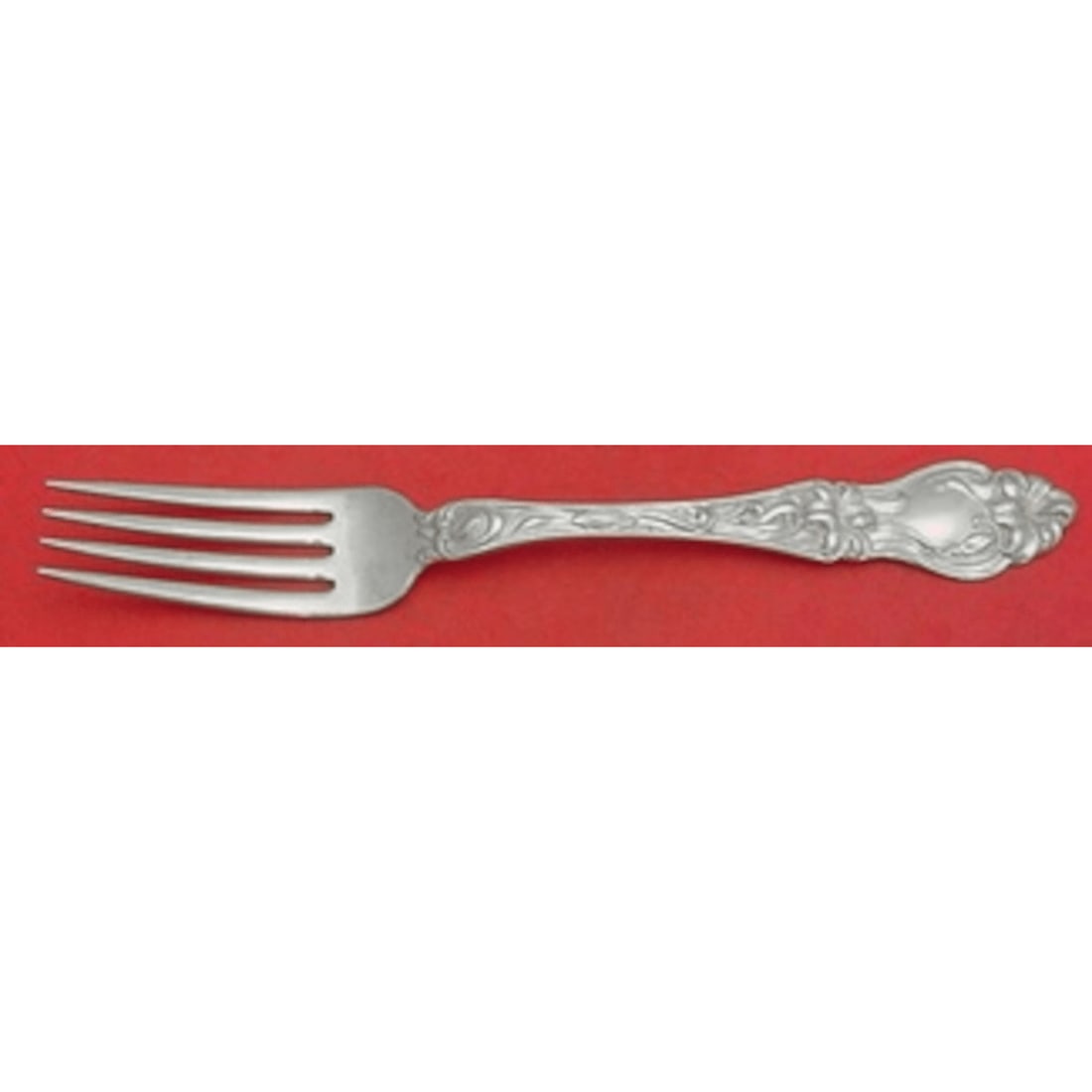 Frank Whiting Lily Sterling Silver Dinner Fork 7 7/8 Inches: Frank Whiting Lily Sterling Silver Dinner Fork 7 7/8 Inches Elevate your dining experience with this exquisite Lily dinner fork by Frank Whiting. Crafted from high-quality sterling silver, this fork m