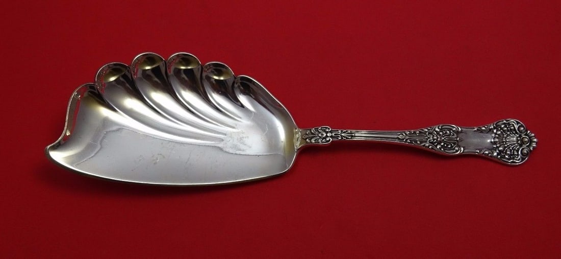 Dominick & Haff New King Sterling Silver Ice Cream Server 10.25": Dominick & Haff New King Sterling Silver Ice Cream Server 10.25" This exquisite ice cream server features the elegant New King pattern by Dominick & Haff, crafted from high-quality sterling silver. Me