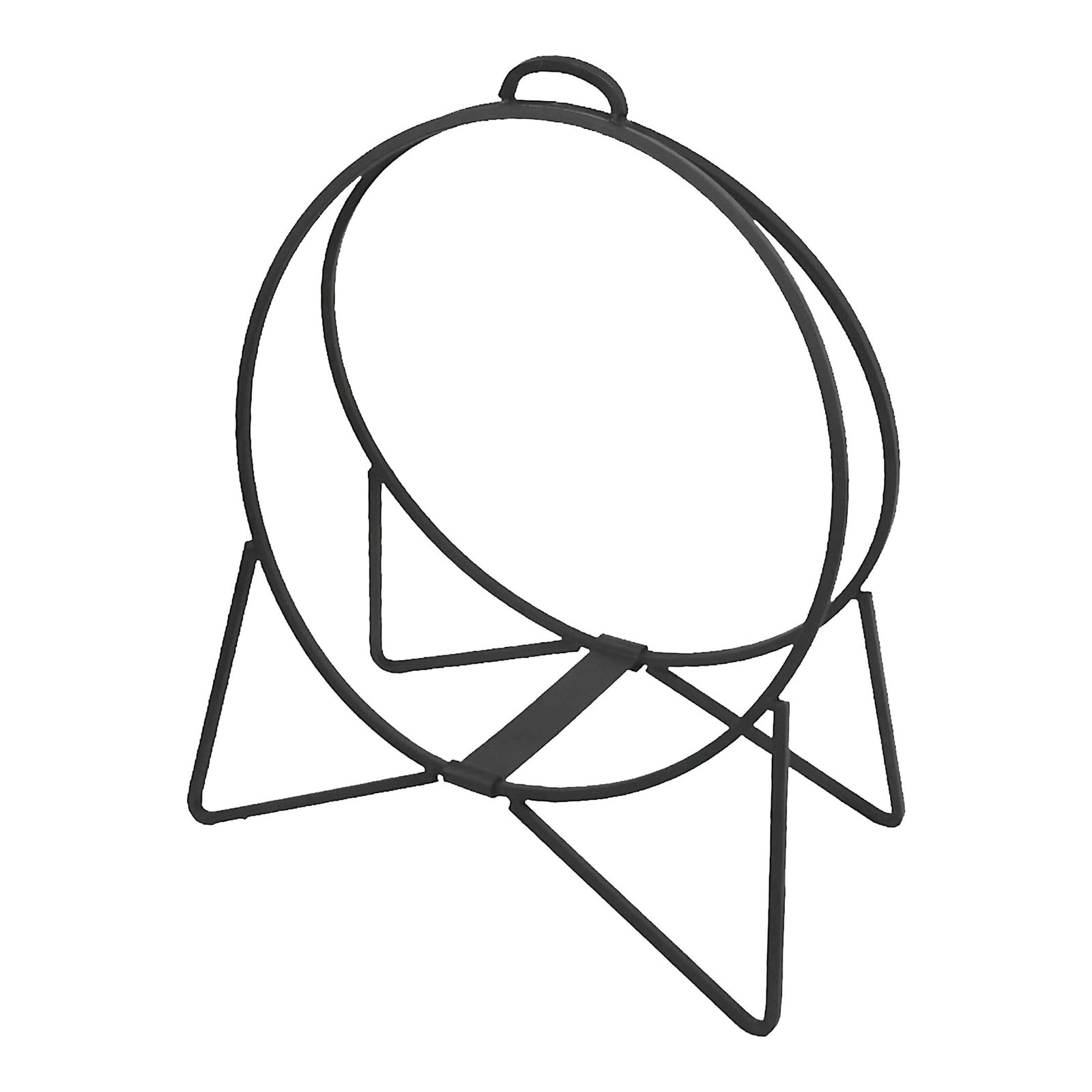 Vintage 1950s Iron Firewood Kindling Holder in Black: Vintage 1950s Iron Firewood Kindling Holder in Black This stylish, diminutive firewood holder is perfect for logs or kindling, crafted from durable heavy gauge squared stock iron. Recently repainted i