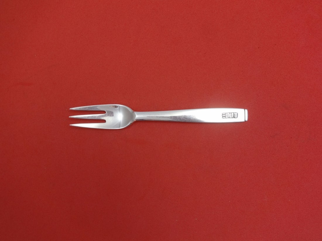 Oslo Sterling Silver Salad Fork 3-Tine by Porter Blanchard with Monogram: Oslo Sterling Silver Salad Fork 3-Tine by Porter Blanchard with Monogram Enhance your dining experience with this elegant Oslo by Porter Blanchard sterling silver salad fork. This 3-tine fork features
