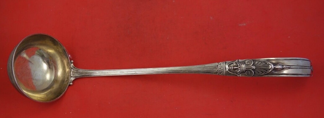 W Christesen Danish Sterling Silver Soup Ladle 15 3/4 inches 1961: W Christesen Danish Sterling Silver Soup Ladle 15 3/4 inches 1961 This exquisite soup ladle is crafted from premium sterling silver and features the elegant Danish Sterling pattern, created by various