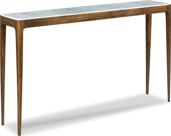 Woodbridge Jude Collection Walnut Hall Table 32H x 54W x 11D: Woodbridge Jude Collection Walnut Hall Table 32H x 54W x 11D Introducing the Sleek Lisse Finish Walnut Hall Table, designed to bring elegance and functionality to your entryway or living space. This s