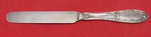 Albert Coles Jenny Lind Sterling Silver Tea Knife 7.5 inches: Albert Coles Jenny Lind Sterling Silver Tea Knife 7.5 inches Discover the elegance of the Jenny Lind pattern with this exquisite Sterling Silver Tea Knife by Albert Coles. Measuring 7 1/2 inches, this