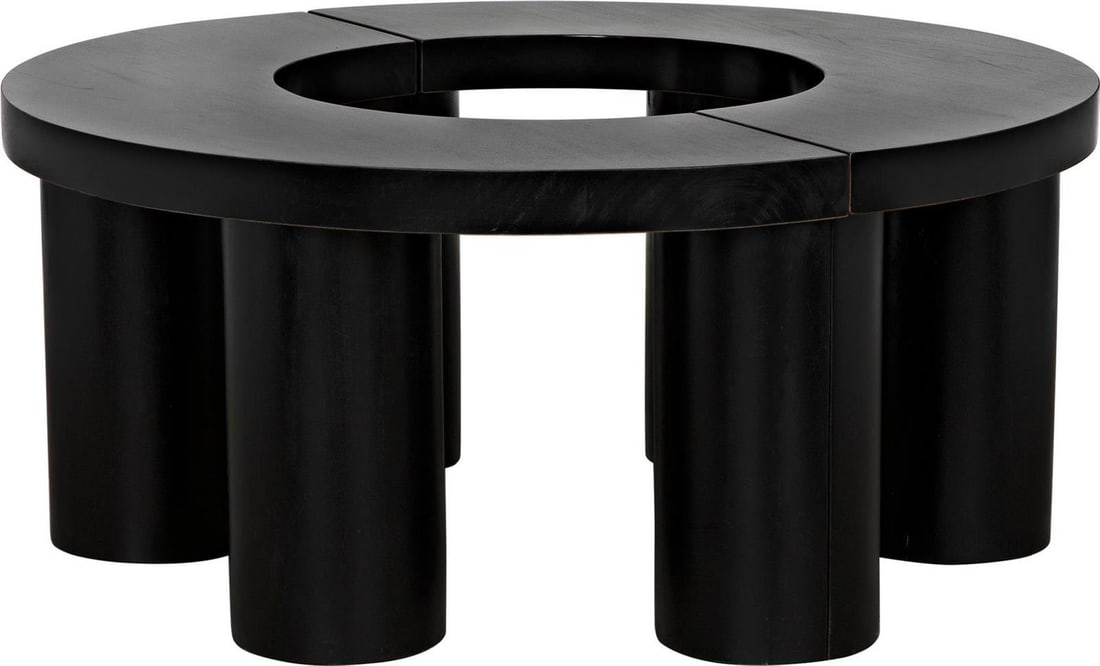 Regency Style Mahogany Coffee Table by Noir in Hand-Rubbed Black Finish: Regency Style Mahogany Coffee Table by Noir in Hand-Rubbed Black Finish Elevate your living space with this Traditional Mahogany Coffee Table by Noir. This exquisite piece showcases a hand-rubbed blac