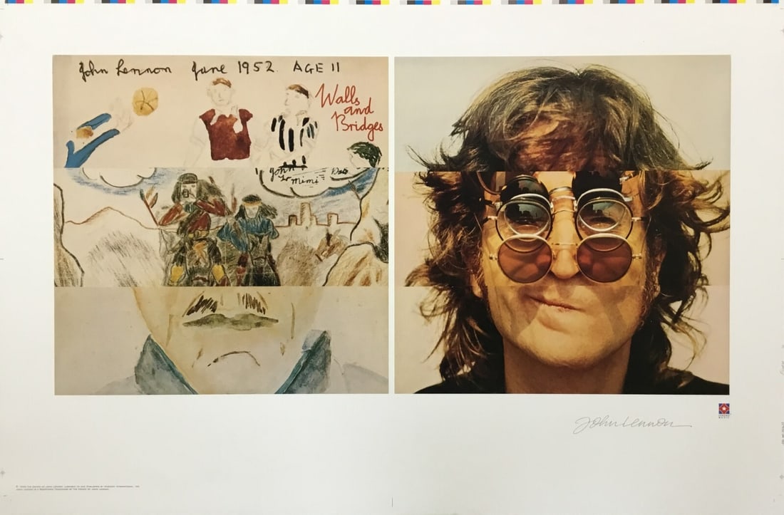 John Lennon Walls and Bridges Lithograph Facsimile Signed Artwork (1 of 3)
