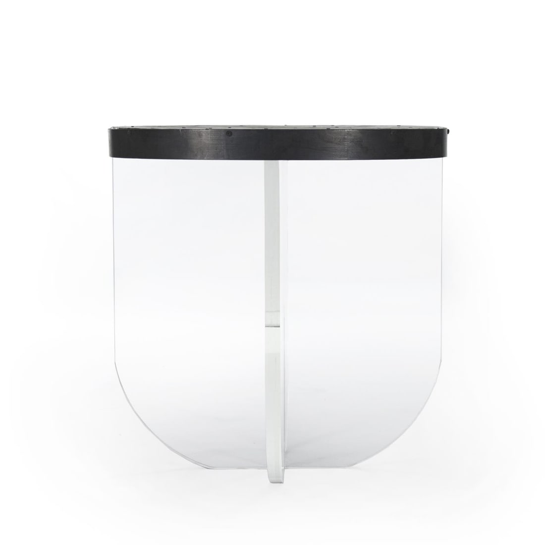 Zentique Cameron Ebony Table Transitional Pouf Acrylic Steel: Zentique Cameron Ebony Table Transitional Pouf Acrylic Steel Introducing the Modern & Traditional Cameron Ebony Table, a stylish and functional piece perfect for any setting. This pouf features a slee