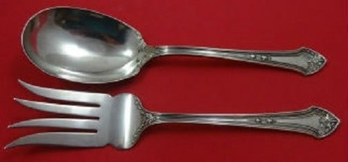 Durgin Lenox Sterling Silver Salad Serving Set 2pc Fork Spoon: Durgin Lenox Sterling Silver Salad Serving Set 2pc Fork Spoon Enhance your dining experience with this elegant 2-piece salad serving set from Lenox by Durgin. Crafted from high-quality sterling silver
