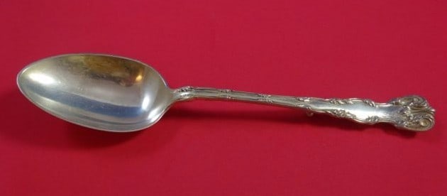 Dominick & Haff Victoria Sterling Silver Stuffing Spoon 11.25": Dominick & Haff Victoria Sterling Silver Stuffing Spoon 11.25" Elevate your dining experience with this exquisite Victoria by Dominick and Haff sterling silver stuffing spoon. Crafted between 1900 and