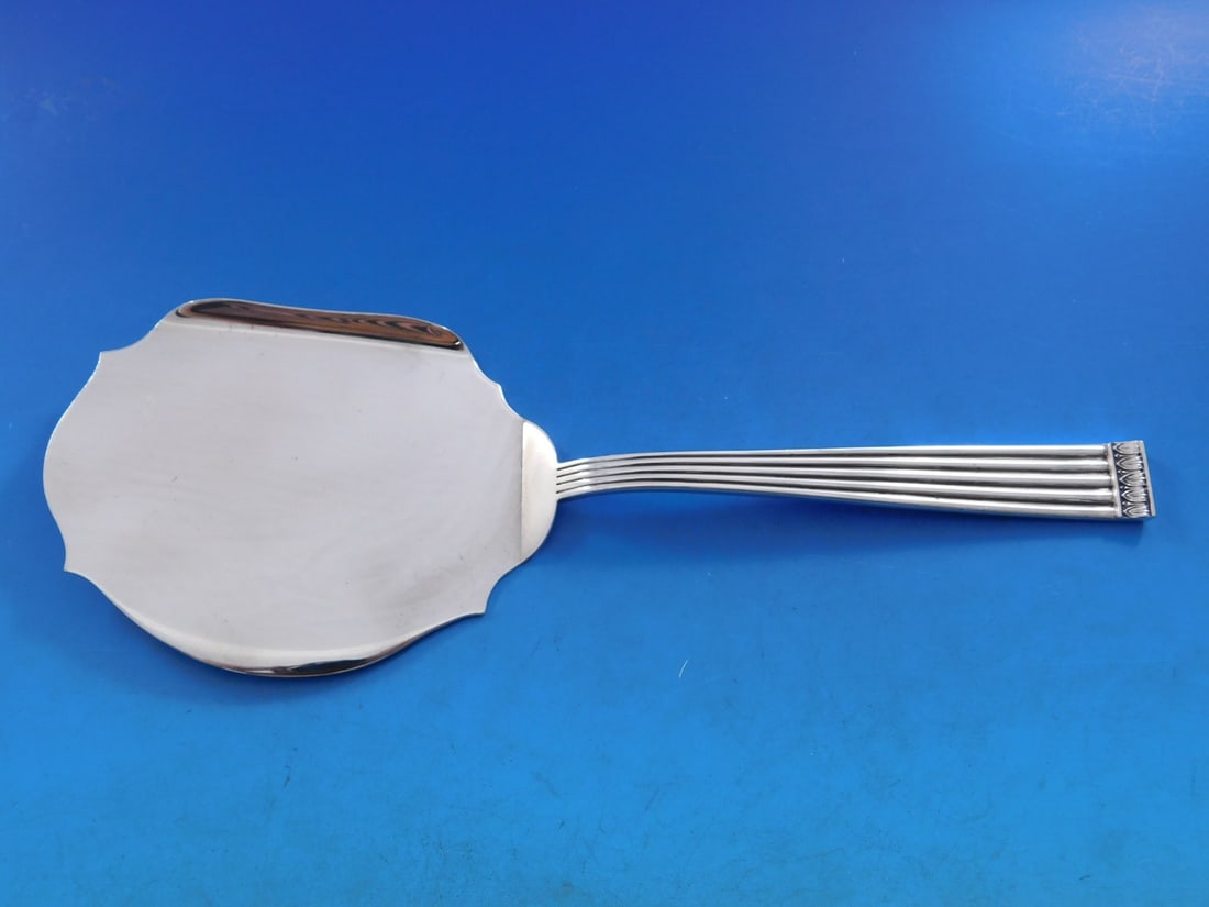 Buccellati Rigato Sterling Silver 9.5" Entree Server 5oz Italy (1 of 4)