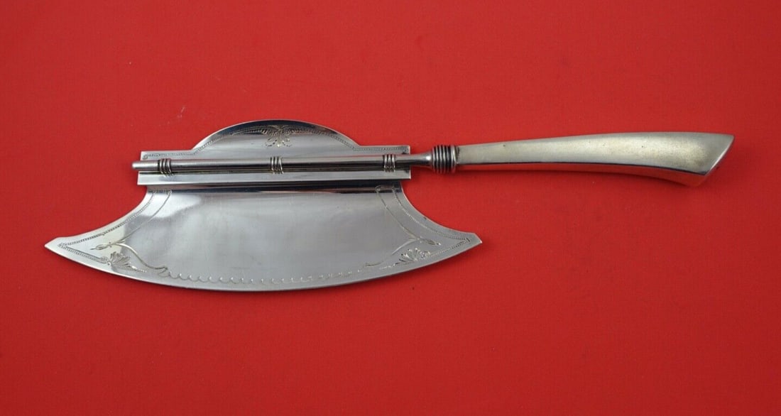 Gorham Angelo Sterling Silver Ice Cream Hatchett 11 5/8 Inch: Gorham Angelo Sterling Silver Ice Cream Hatchett 11 5/8 Inch Discover the exquisite Angelo by Gorham Sterling Silver Ice Cream Hatchett, measuring 11 5/8 inches. This elegant knife features a classic