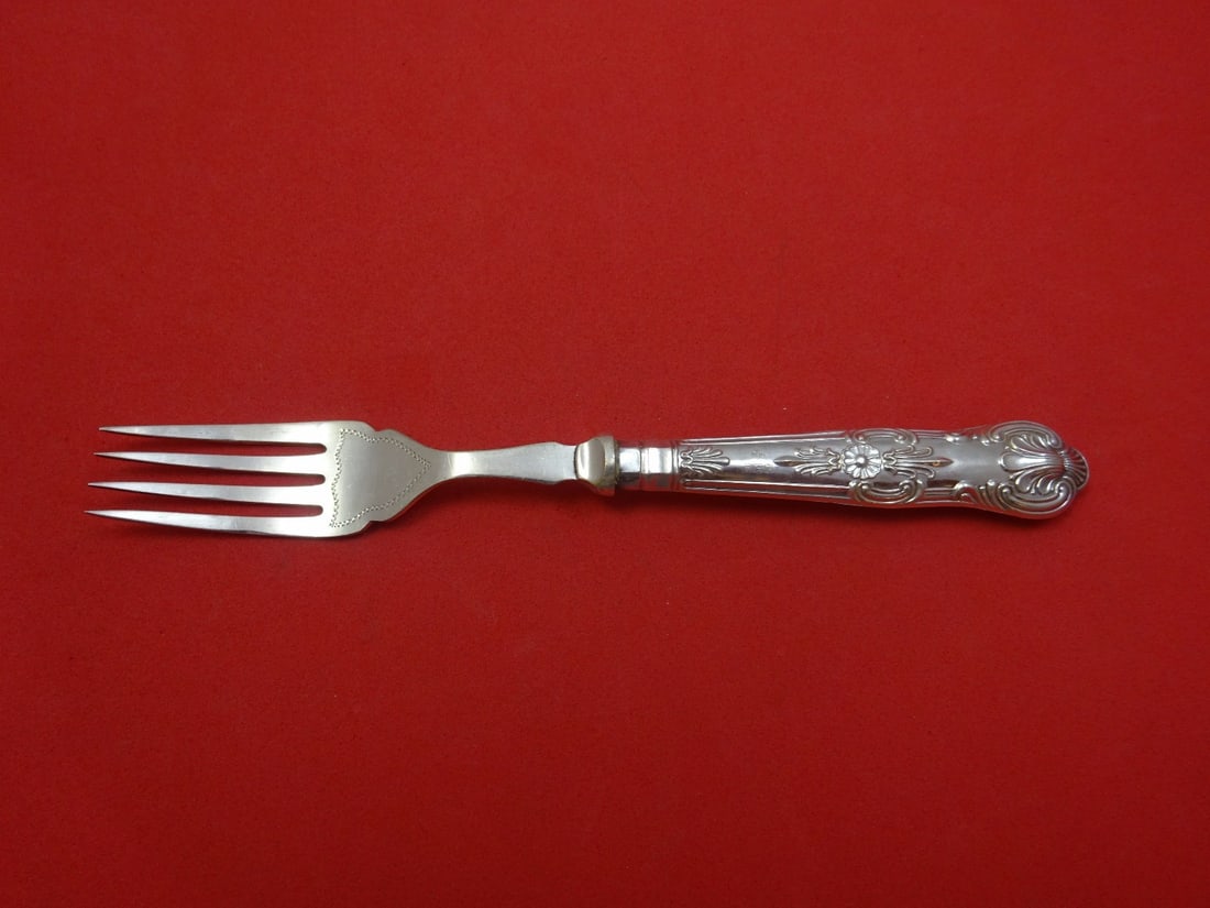 Queens Pattern 7.5 Inch Sterling Silver Fish Fork by C. H. Beatson: Queens Pattern 7.5 Inch Sterling Silver Fish Fork by C. H. Beatson This exquisite fish fork is part of the "Queens" pattern by C. H. Beatson, crafted from sterling silver with a durable stainless stee