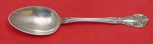 Alvin Chateau Rose Vintage Serving Spoon 8.5 inch Sterling Silver: Alvin Chateau Rose Vintage Serving Spoon 8.5 inch Sterling Silver This vintage serving spoon from Alvin showcases the elegant Chateau Rose pattern, making it a beautiful addition to your silverware co