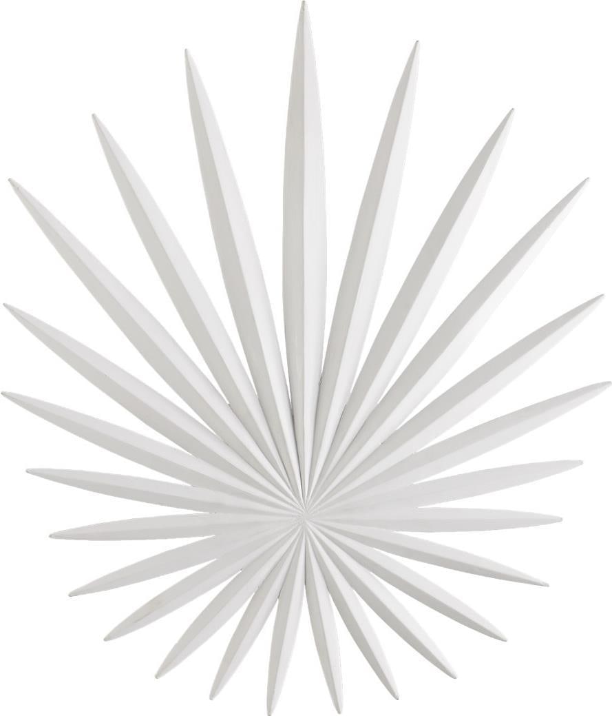 Bismarkia Wall Sconce by Currey 28.25H Integrated LED Black and White Finish: Bismarkia Wall Sconce by Currey 28.25H Integrated LED Black and White Finish Illuminate your space with the elegant Bismarkia LED Wall Sconce, designed by Marjorie Skouras. This modern lighting fixtur